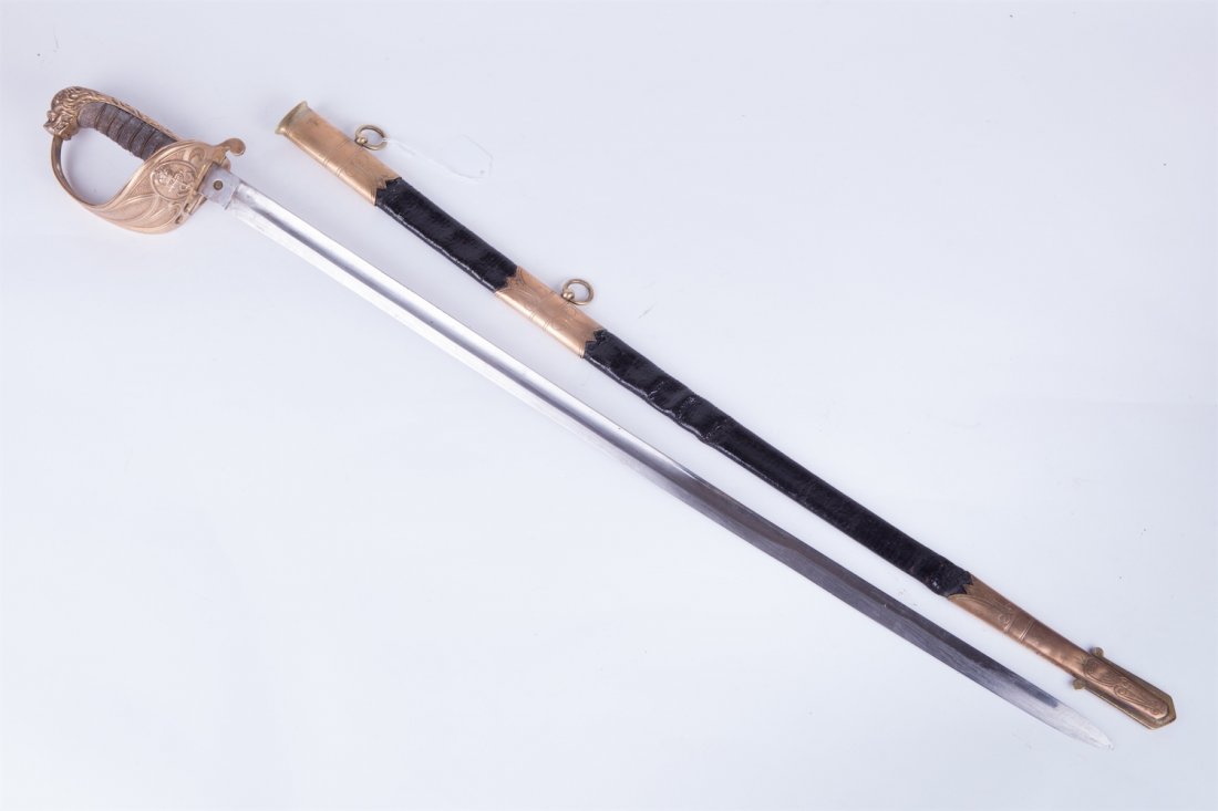 English navy officer sword. — image 3