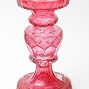 Russian cut glass "gold ruby" vase. — image 1