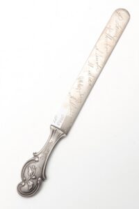 Russian imperial time paper knife. — image 1
