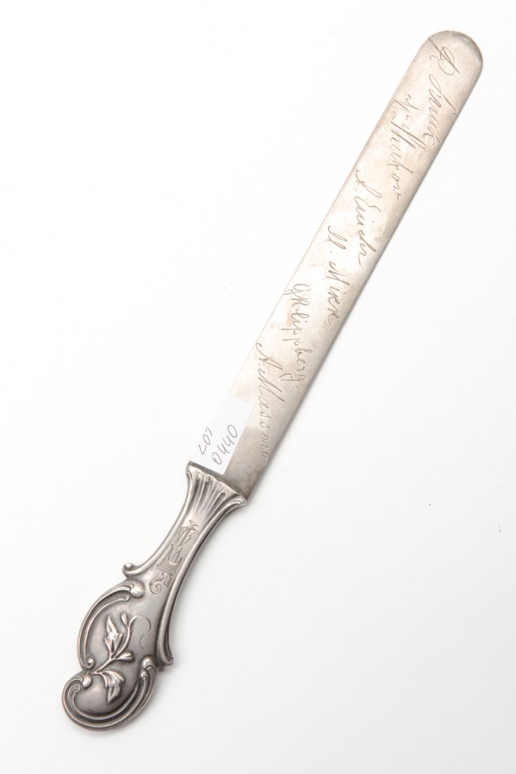 Russian imperial time paper knife. — image 1