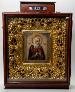 Russian icon of Saint Moscow Patriarch Ermogen. — image 1