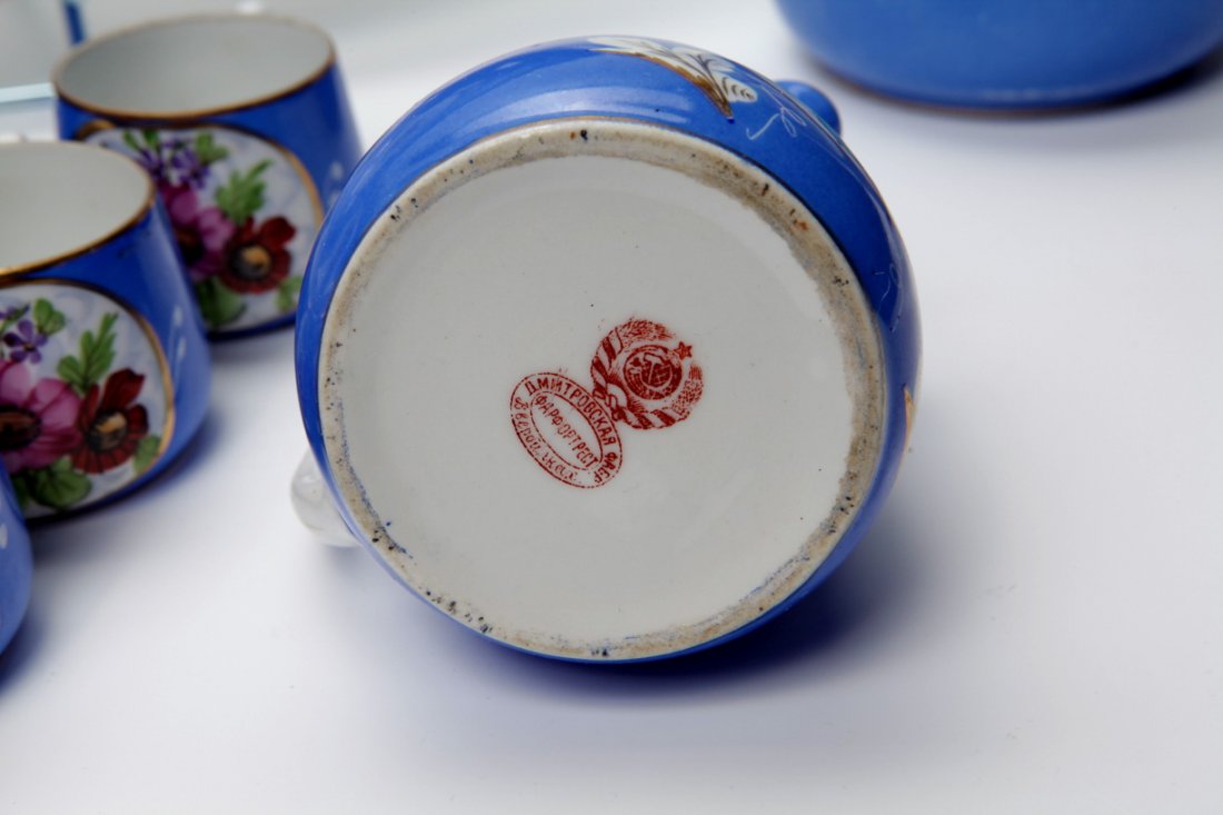 Coffee set Dmitrovskaja porcelain factory. — image 3