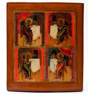 Russian icon of Evangelists. — image 1
