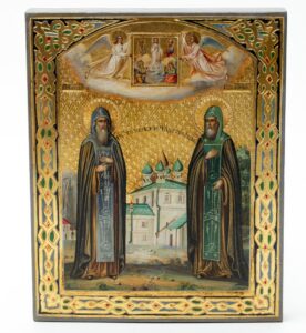 Russian icon of Saint Vassian and Iona. — image 1