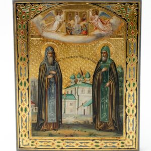 Russian icon of Saint Vassian and Iona. — image 1