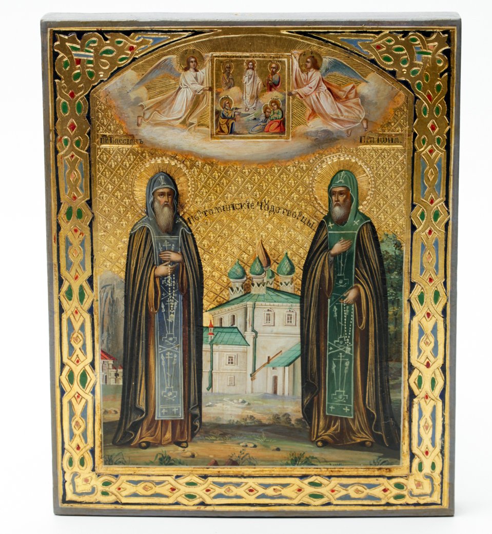 Russian icon of Saint Vassian and Iona. — image 1