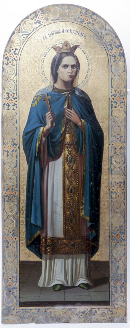 Russian icon Saint Alexandra the Queen. — image 1
