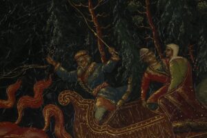 Two Russian lacquer plates. — image 7