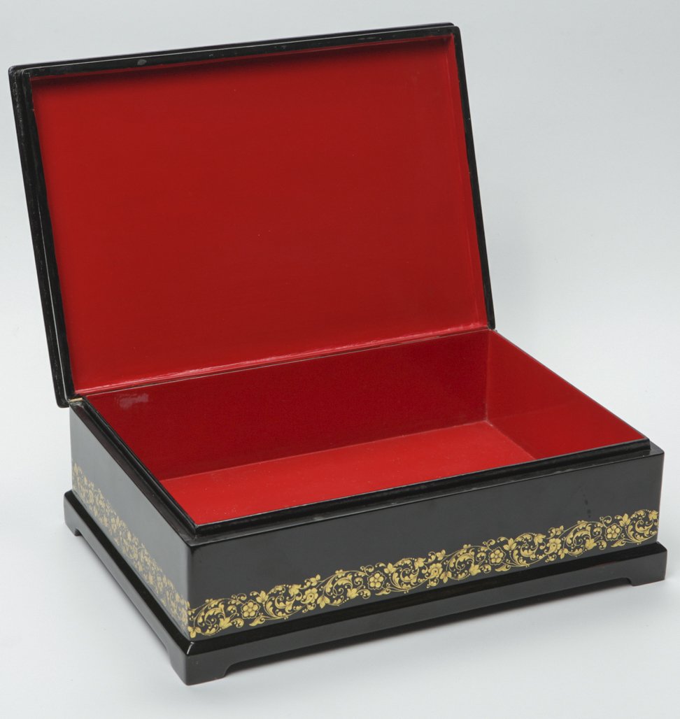 Russian lacquer box "Boyar feast". — image 3