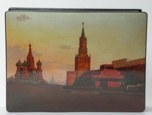 Russian lacquer box "Red square". — image 2