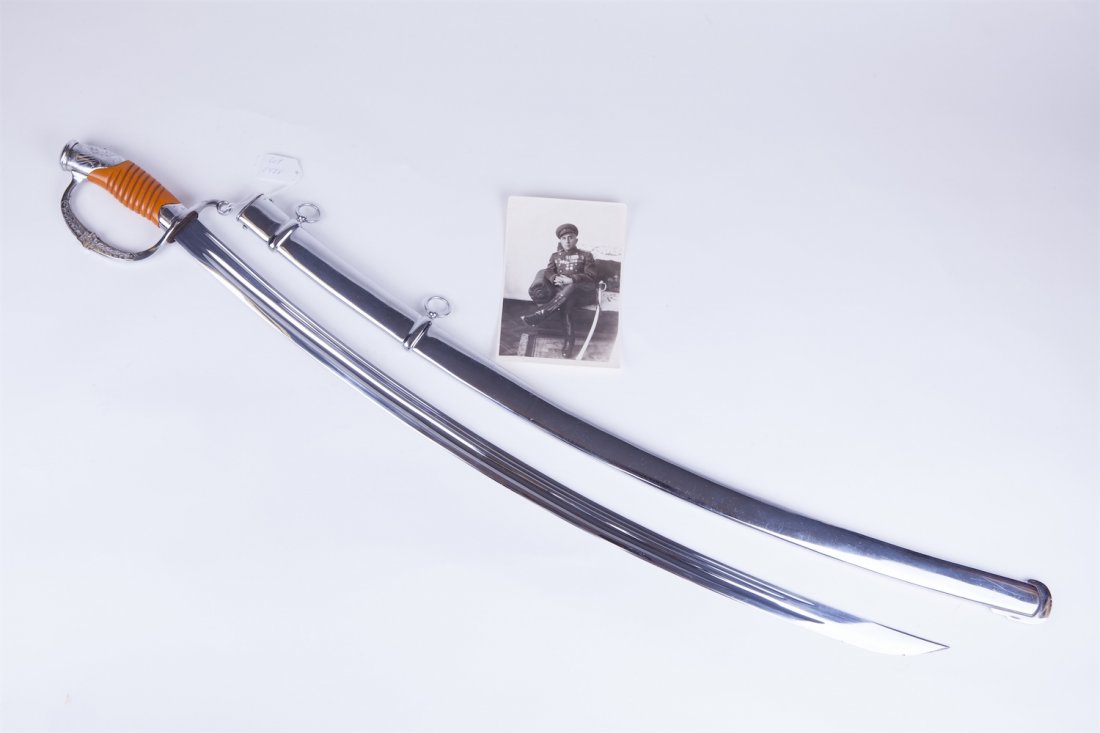 Soviet russian general sword (shashka) with picture. — image 1