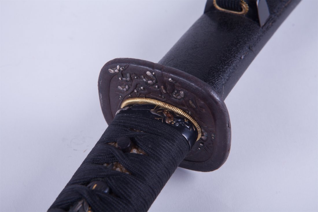 Wakizashi with 2 body cutting test. Hojoji Kunimasa. — image 6