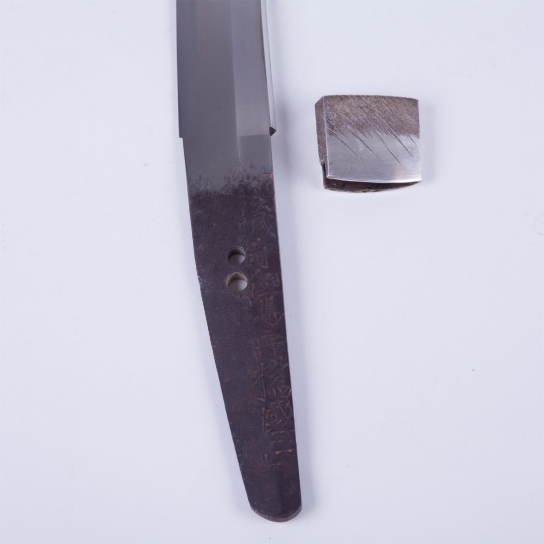 Wakizashi with 2 body cutting test. Hojoji Kunimasa. — image 9