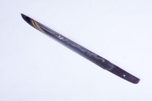 Tanto koshirae with silver fittings. — image 8
