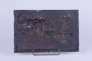 Plaque with view of the German ship. — image 2