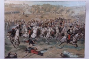 Painting with the battle on horses. — image 1