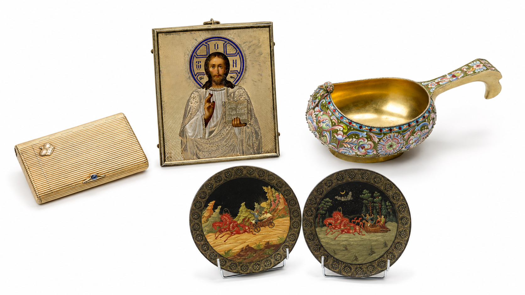 April 10, 2015 auction catalogue — Icons and Collection of Russian Works of Art