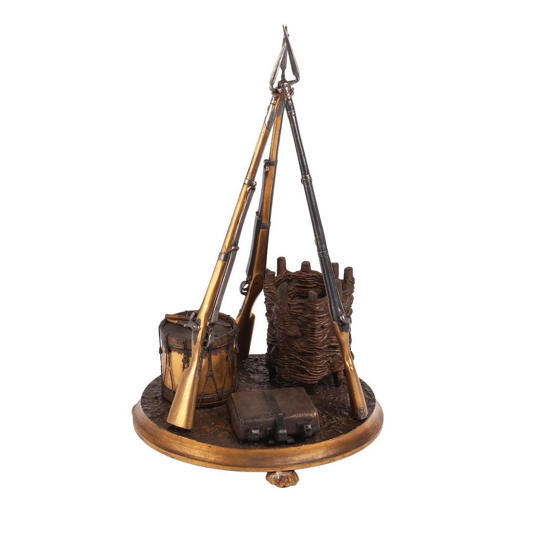 A Russian commemorative bronze-gilt composition — image 2
