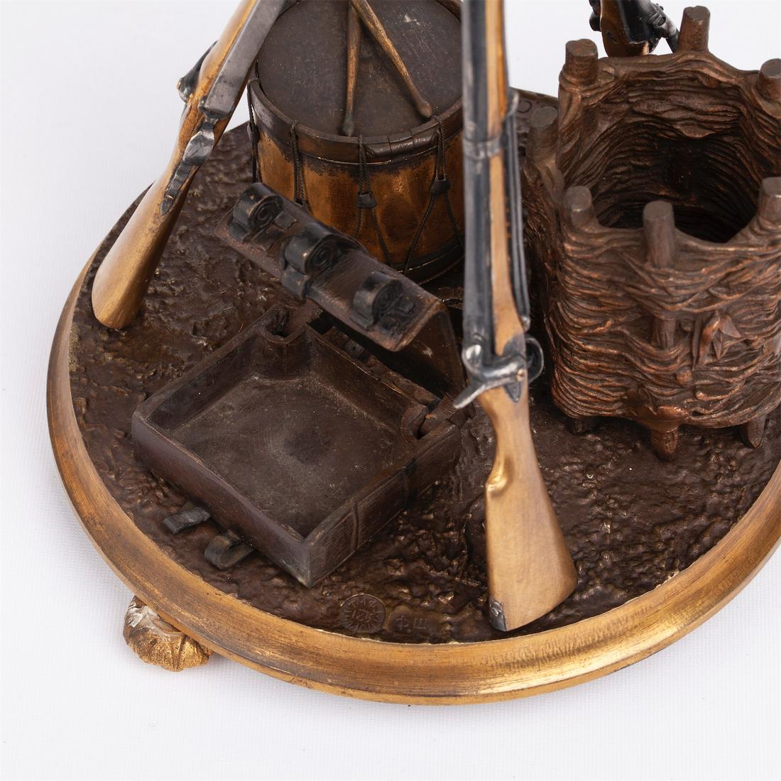A Russian commemorative bronze-gilt composition — image 4