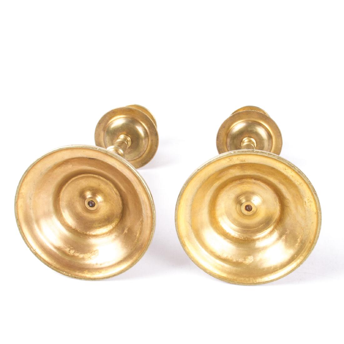 Pair of Russian bronze candlesticks — image 6