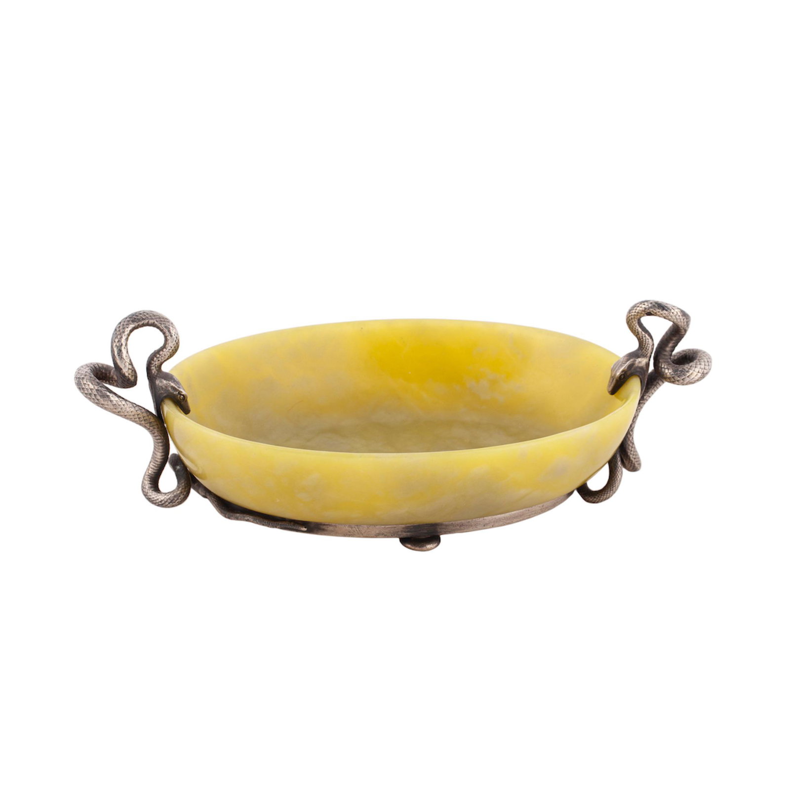A Faberge bowenite tray — image 1