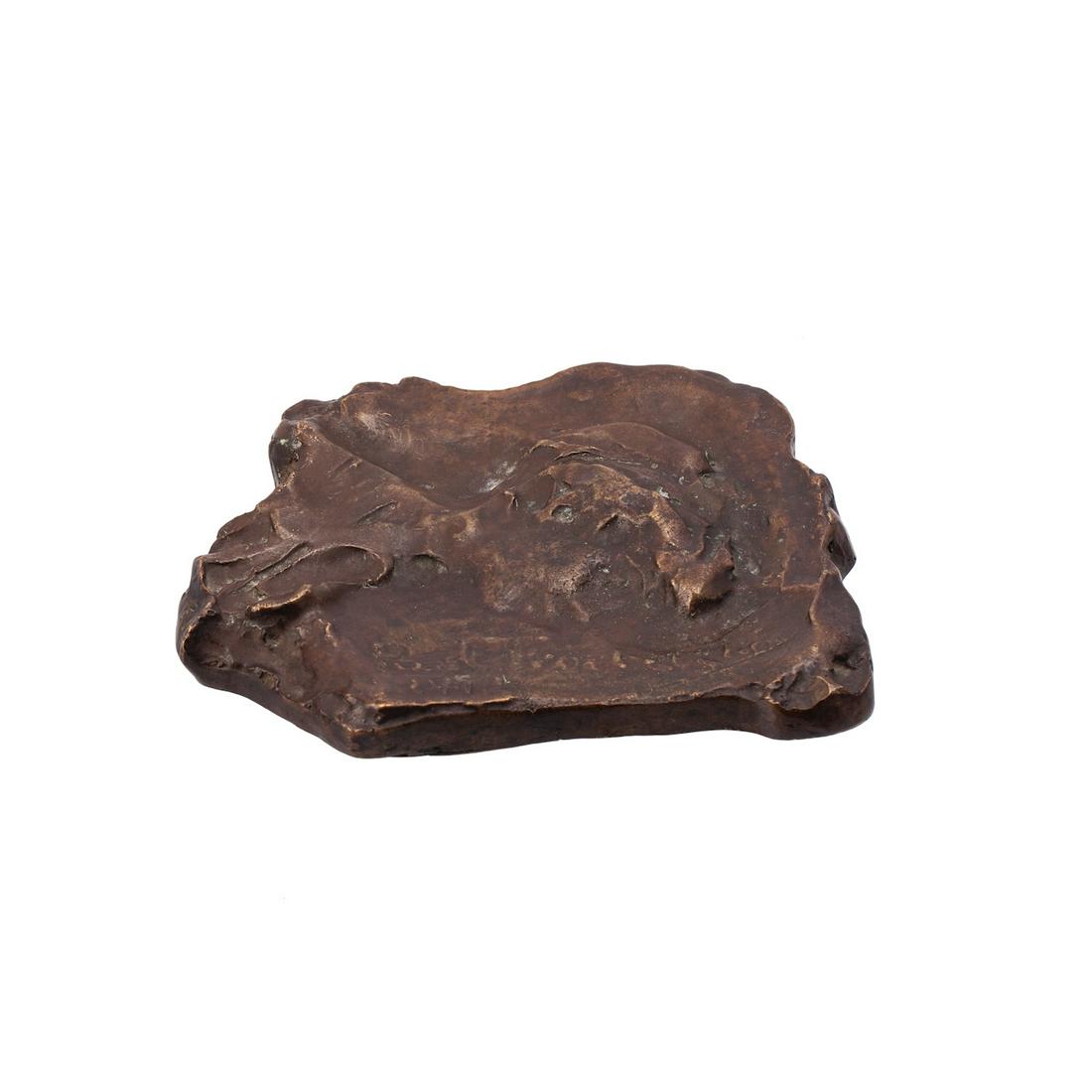 An unusual Russian bronze plaque. P. Troubetzkoy — image 3