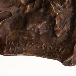 An unusual Russian bronze plaque. P. Troubetzkoy — image 4