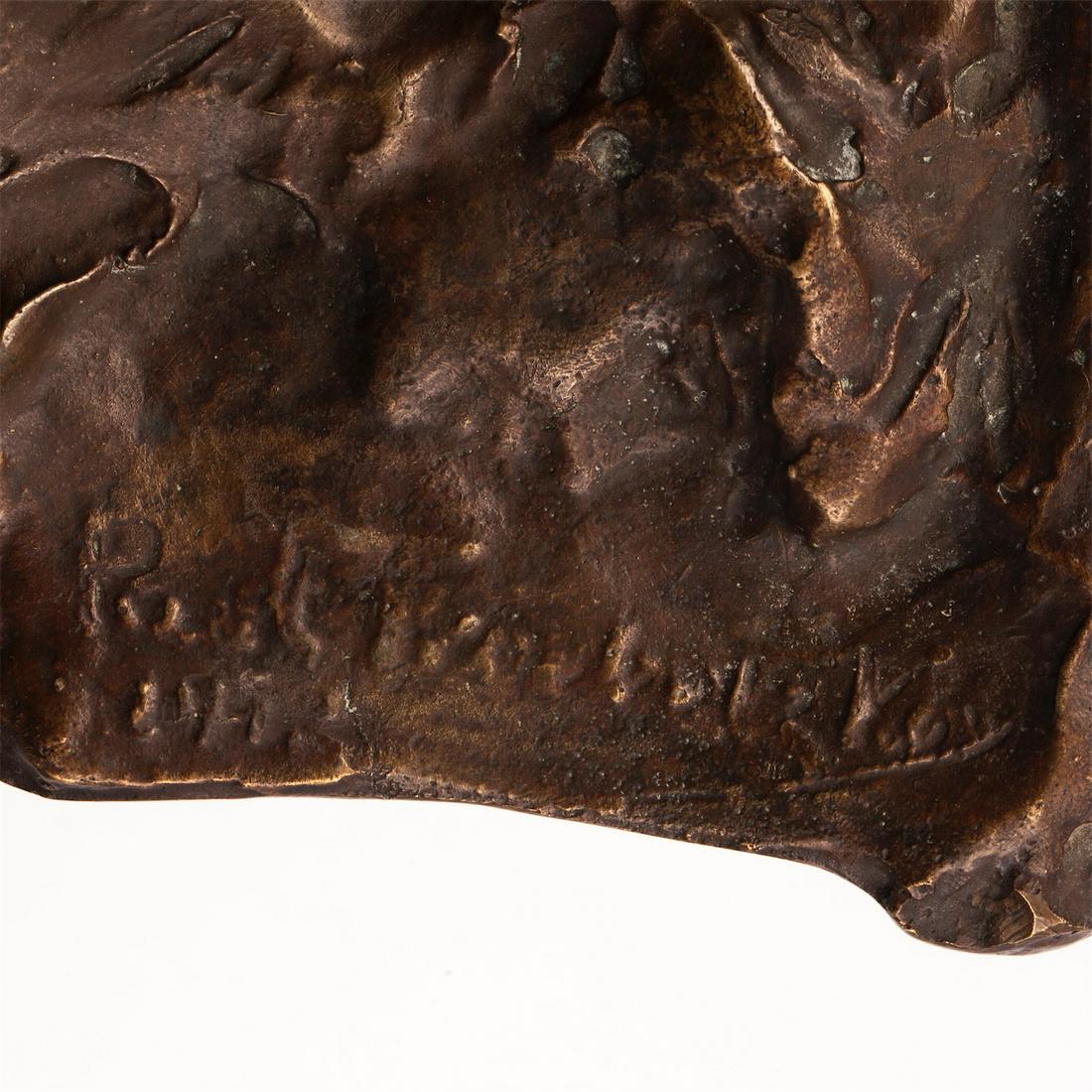 An unusual Russian bronze plaque. P. Troubetzkoy — image 4