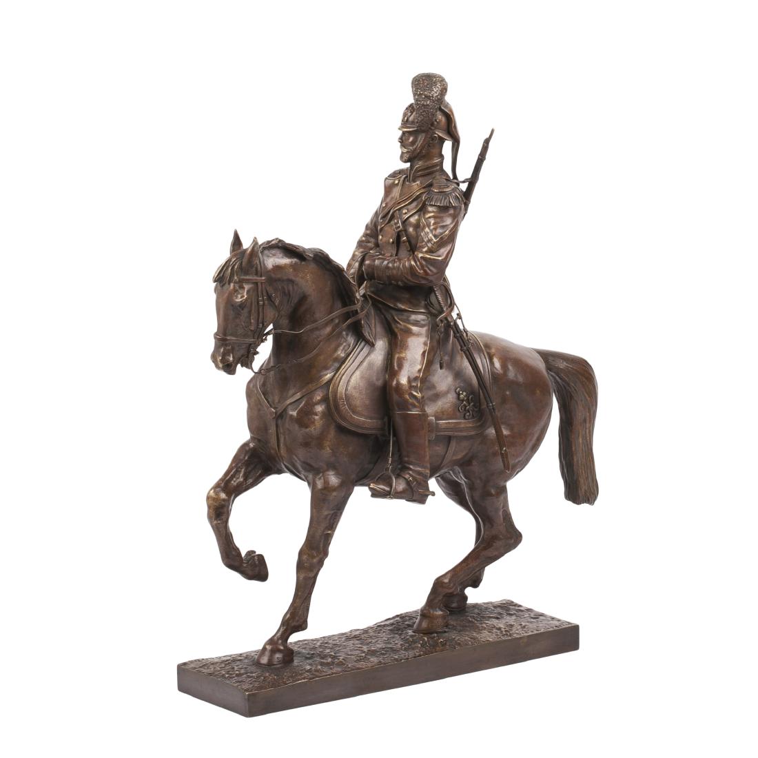 Russian cast bronze figure "Emperor Nicholas II — image 1