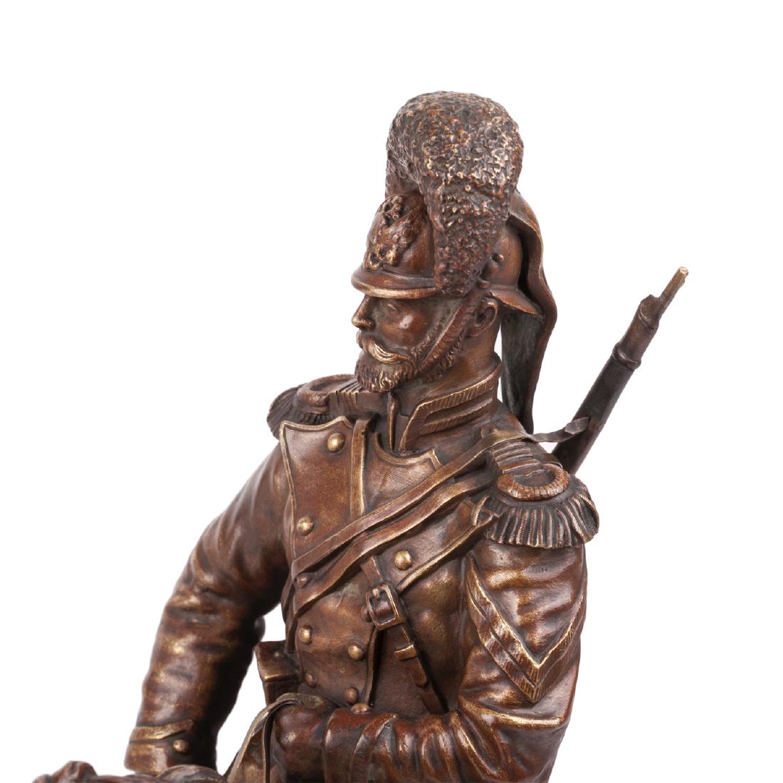 Russian cast bronze figure "Emperor Nicholas II — image 2