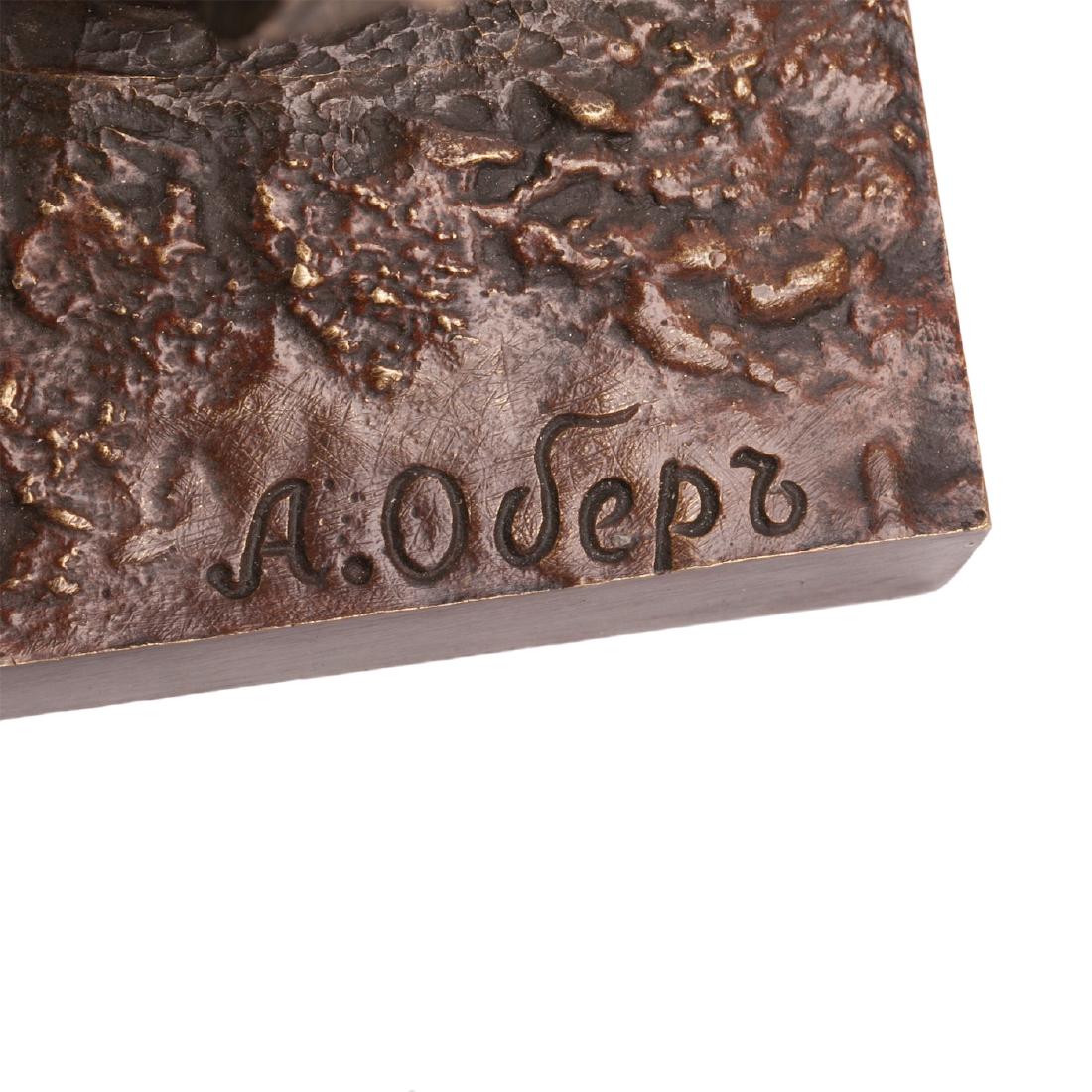Russian cast bronze figure "Emperor Nicholas II — image 5