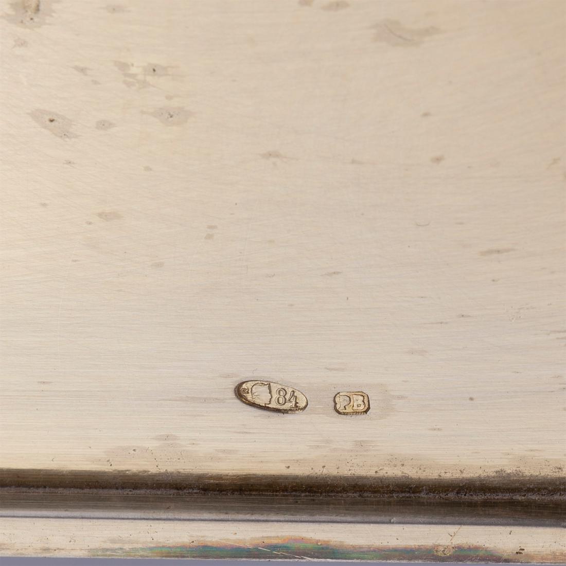 A Russian silver-gilt cigar box. Petersburg — image 5