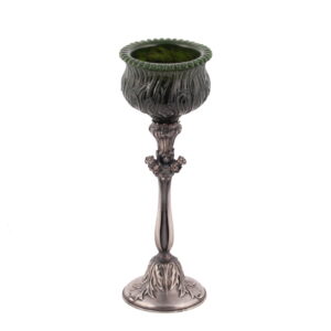 A Russian Art Nouveau style jade vase — image 1