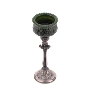 A Russian Art Nouveau style jade vase — image 2