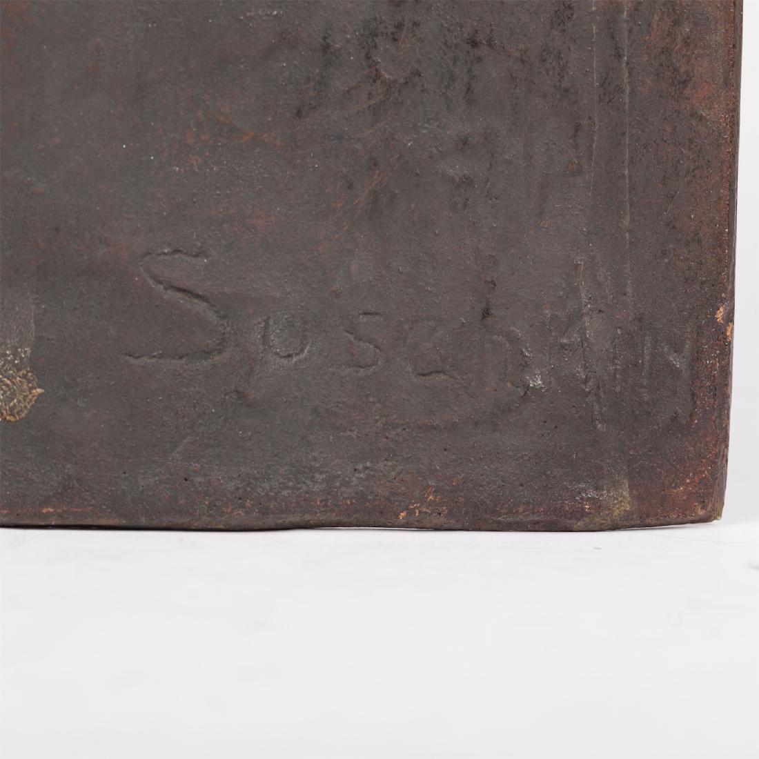 Cast bronze plaque with Leo Tolstoy's — image 2