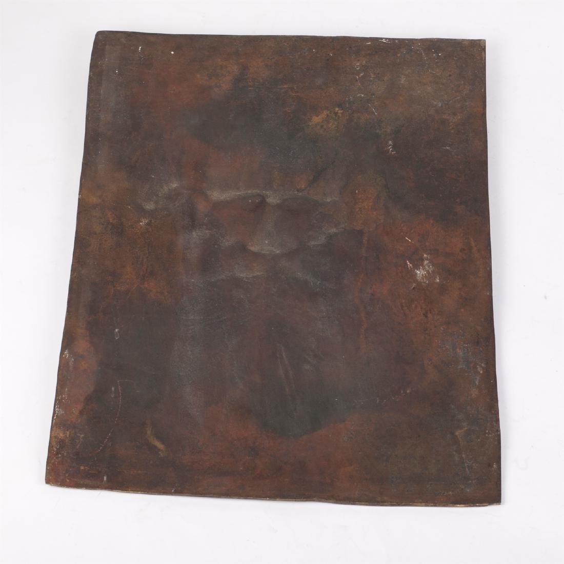Cast bronze plaque with Leo Tolstoy's — image 3