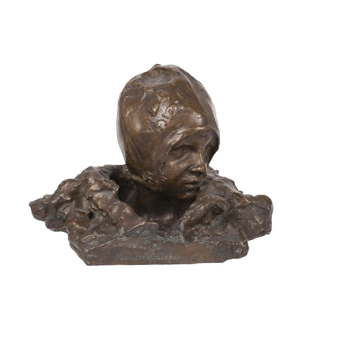 Cast bronze composition by Paolo Trubetskoy — image 1