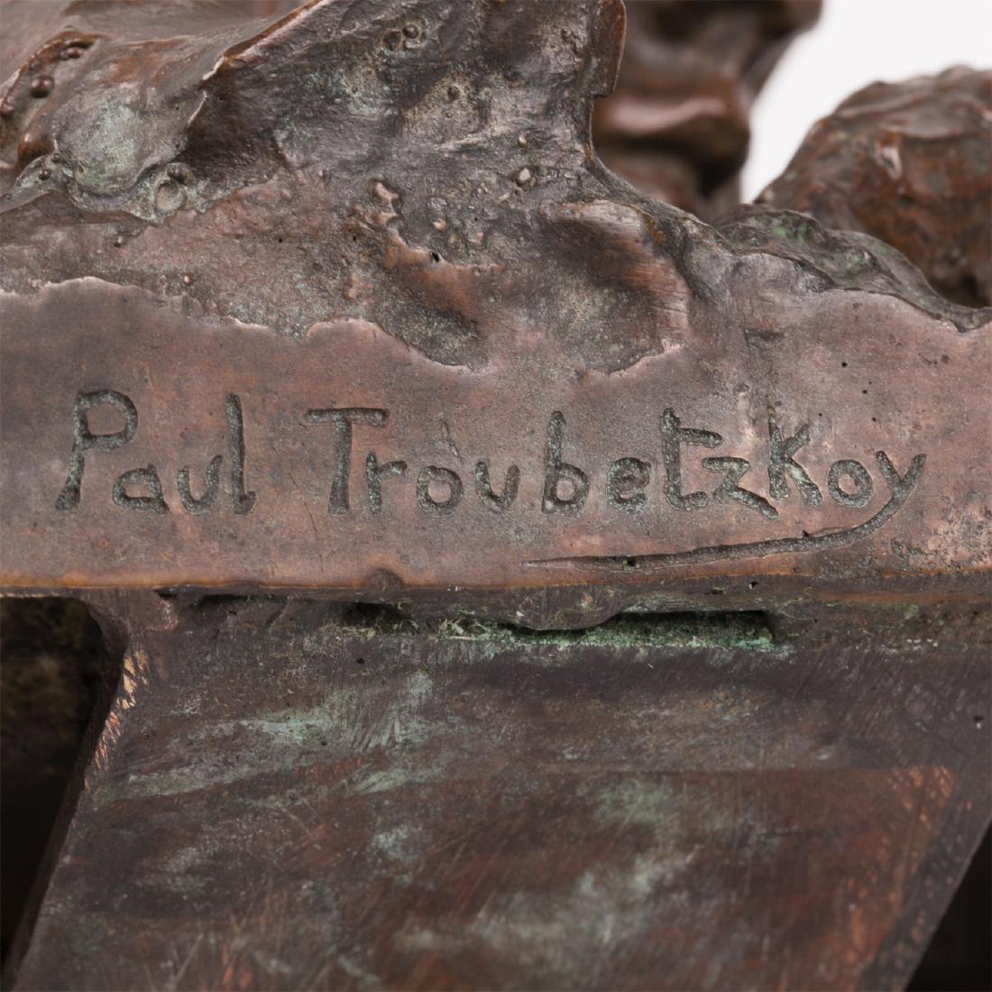 Cast bronze composition by Paolo Trubetskoy — image 5