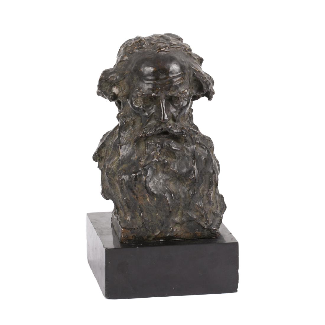 Bust of Leo Tolstoy. by Paolo Trubezkoy — image 1