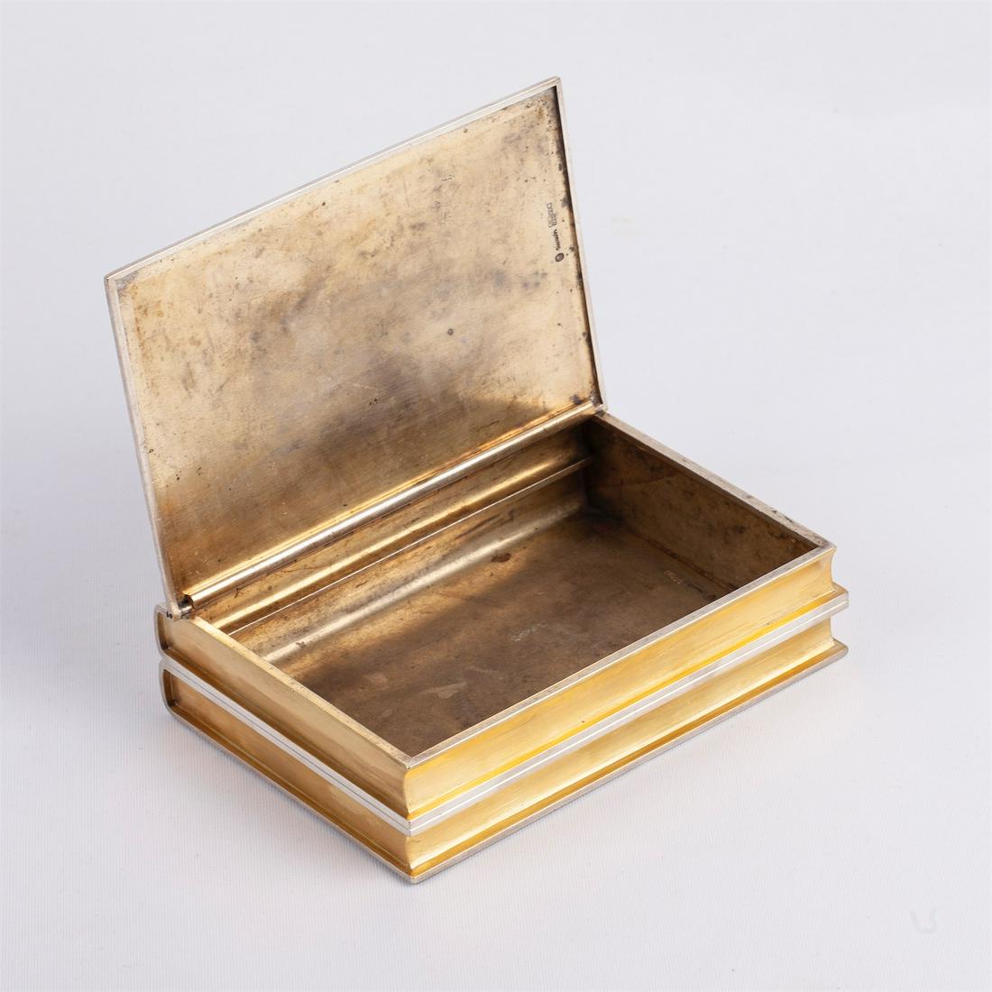 Russian silver-gilt and gem-set cigar box — image 2