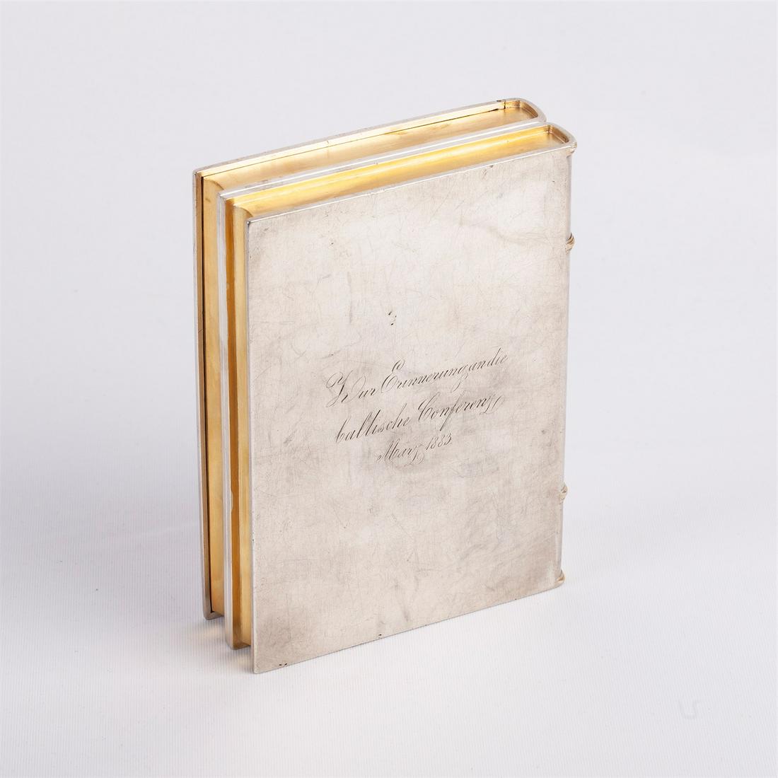 Russian silver-gilt and gem-set cigar box — image 3