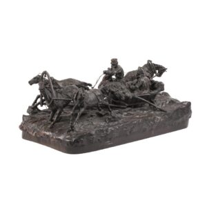 "A Passing-By Troyka" bronze by V.Grachev — image 1