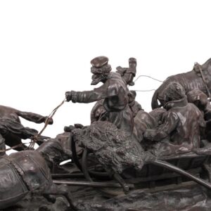 "A Passing-By Troyka" bronze by V.Grachev — image 2