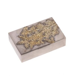 A Russian silver-gilt cigar box. Morozov — image 1