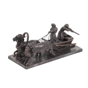 "Winter Troyka Attacked By wolves". A.Wolf — image 1