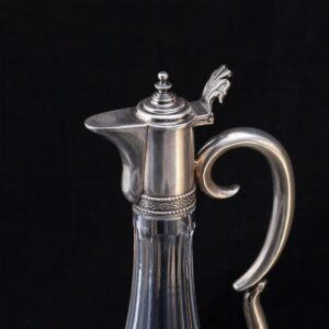 A pair of Russian Neoclassic silver decanters — image 4
