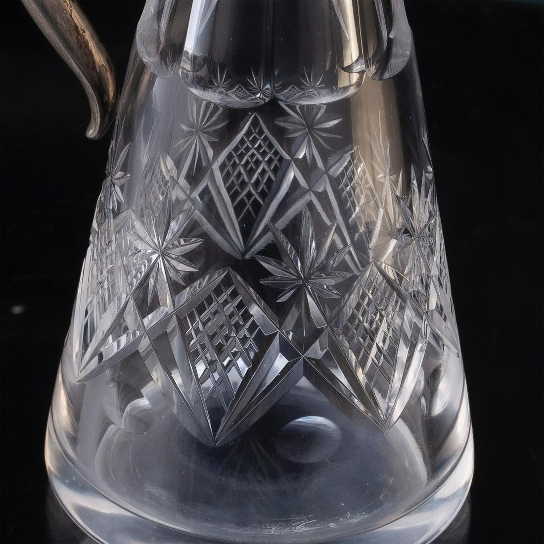 A pair of Russian Neoclassic silver decanters — image 7