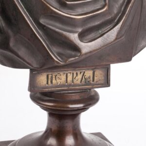 Russian bronze bust of Emperor Peter the Great — image 3