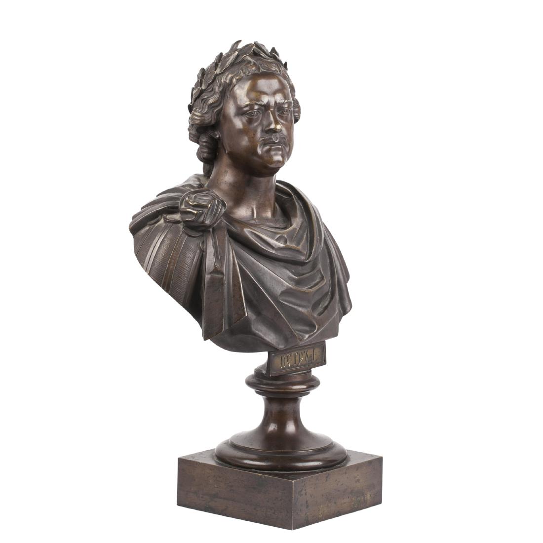 Russian bronze bust of Emperor Peter the Great — image 4