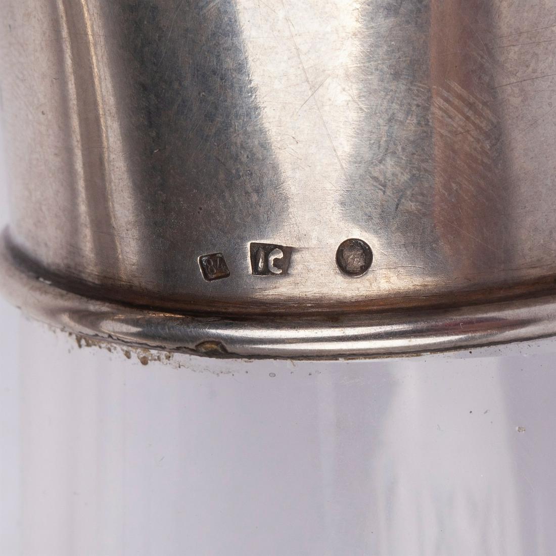 A Faberge silver-gilt and cut-glass decanter — image 4